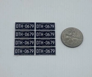 Calcomanías de matrícula Pennsylvania negras escala 1/18 para tu auto/camión r/c - Imagen 1 de 2