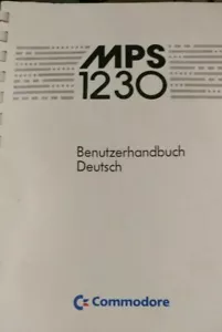 Commodore MPS 1230 Original Handbuch Deutsch Benutzerhandbuch (C64) - Imagen 1 de 1