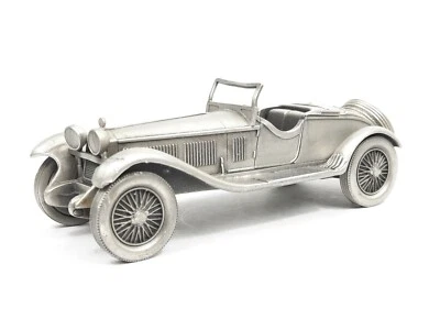 The Danbury Mint 1931 Alfa Romeo 6C1750 Zagato Spider 1:43 Scale Pewter Car  - Image 1 of 4