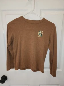 CARHARTT YOUTH CAMO CREWNECK LONG SLEEVE T SHIRT SMALL 8-10 - Picture 1 of 5