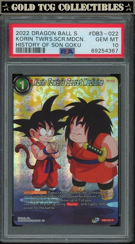PSA 10 ⭐️ Son Goku Korin's Tower History Promo Card Super DBS DBZ Z Heroes - Image 1 of 1