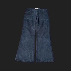 vintage y2k corduroy flared pants dark gray pants - vintage old navy - Picture 1 of 4
