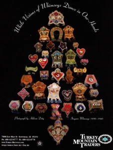 Anuncio impreso de exhibición American Indian Whimseys 1999, abalorios iroqueses, anuncio de arte - Imagen 1 de 4