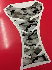Paraserbatoio Resinato Sticker 3D DUCATI BMW APRILIA SUZUKI Mimetico vulcan grey - Foto 1 di 1