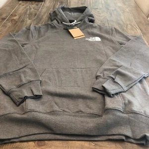 The North Face Men’s Box NSE Pullover Hoodie Grey/White Size M - Picture 1 of 4
