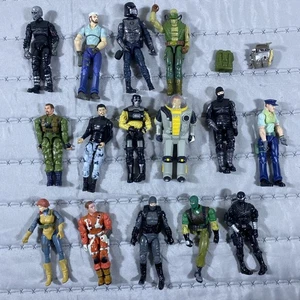 Lote de figuras de acción GI Joe 4" - Hasbro Cobra Trooper Sea Command Med Alert Shaz - Imagen 1 de 9