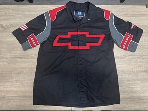Camisa de carreras Chevrolet JH Design para hombre grande con botones NASCAR bordada GM - Imagen 1 de 8