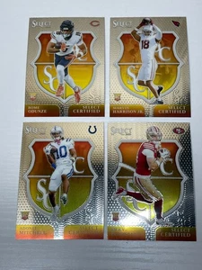 2024 Select CERTIFIED Rookie Insert Lot – Harrison Jr Odunze Mitchell Pearsall - Picture 1 of 9