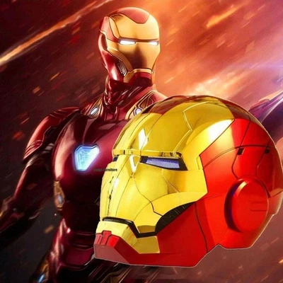 New Version AUTOKING Iron Man Helmet MK5 Voice-control Open-close Light-up Mask - Image 1 of 4