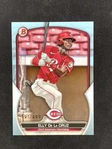 2023 Bowman Prospects Elly De La Cruz Sky Blue /499 #BP-65 Cincinnati Reds - Picture 1 of 2