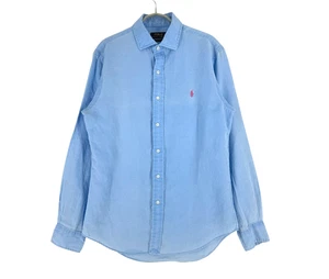 Polo Ralph Lauren Herren Freizeithemd 100% Leinen Slim Fit Langarm Größe M - Bild 1 von 8