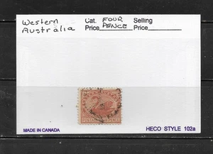 Used Western Australia #93 Perfin Stamp - c.v. $12.00 - Picture 1 of 1
