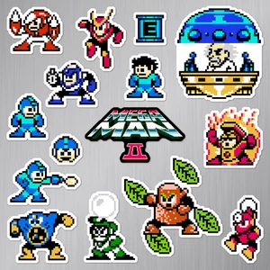 Mega Man II 2 Magnete Nintendo NES Pixel Art 15 Magnet Pack - Bild 1 von 2