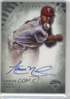 2015 Bowman Inception Prospect Auto Green /99 Aaron Nola #PA-AN Auto - Image 1 of 2