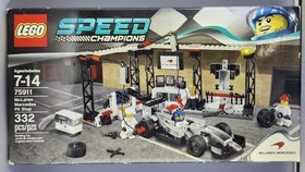 LEGO SPEED CHAMPIONS: Mclaren Mercedes Pit Stop (75911) Retired New box wear
