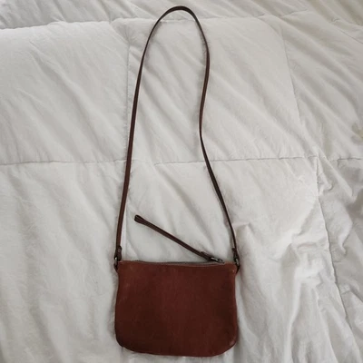 Bolso Bandolera Rough & Tumble Maine Cartera Cuero Envejecido Marrón Suave Foto 1 de 4