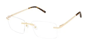 NEW Perry Ellis PE 495 Eyeglasses Gold 100% AUTHENTIC - Picture 1 of 1