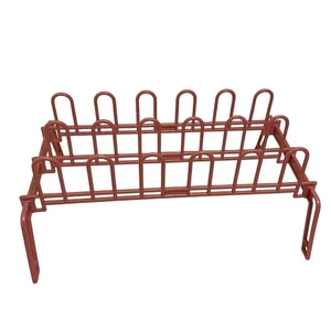 Vintage MCM Rosa Kunststoff Schuhregal USA Yaffa Stil Aufbewahrung Retro Zusammenklappbar - Bild 1 von 6