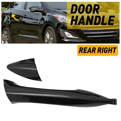 Exterior Door Handle Rear Right SIDE For 2011-2016 Hyundai Elantra Black E - Image 1 of 4