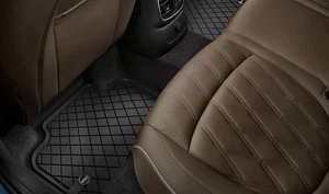 NEW MINI F56 F66 REAR ALL WEATHER RUBBER FLOOR MATS 51475B50A84 - Picture 1 of 3