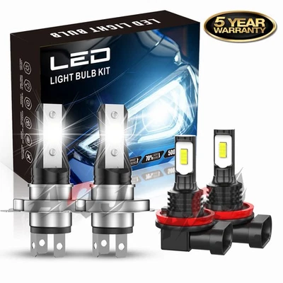 Farol combo LED farol de neblina feixe alto/baixo 4X lâmpadas para Nissan Cube 2009-2014 - Imagem 1 de 4