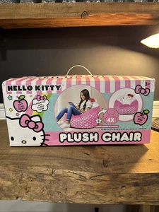 Hello Kitty Sedia a Sacchetto di Fagioli in Peluche Compresso per Bambini, Rosa Pod Chill Zone - Foto 1 di 6