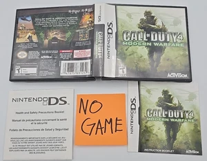 Call of Duty 4 Modern Warfare Nintendo DS Case &Manual Only - NO GAME -AUTHENTIC - Picture 1 of 2