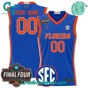 Florida Gators 2025 Final Four Personalized Basketball Jersey, Choose Style - Picture 1 of 6