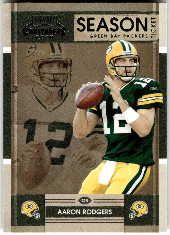 2008 Playoff Contenders #37 Aaron Rodgers - Image 1 of 2