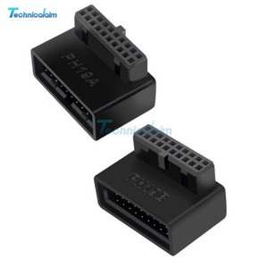 USB 3.0 90 Degree Adapter 19Pin/20Pin Angle Power Adapter Board For Motherboard