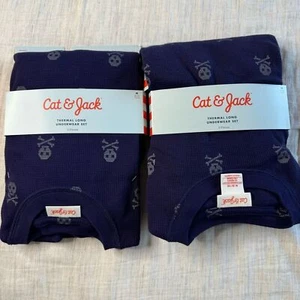 NEW Cat & Jack Skull Print Thermal Long Underwear Size Medium ( 8/10) - Picture 1 of 8