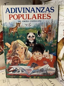 Adivinanzas Populares Hardcover Book Rare Collectible Vintage Spanish by Susaeta - Picture 1 of 9
