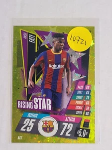 2020-21 Topps Match Attax UEFA Rising Star #RS1 Ansu Fati gold/green foil - Picture 1 of 1