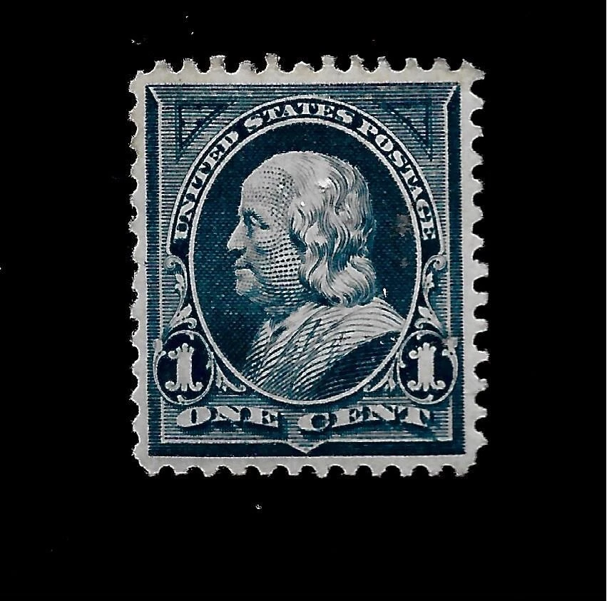 US 1894- Sc# 247 - 1 c Franklin  Mint H - Centered - Image 1 of 1