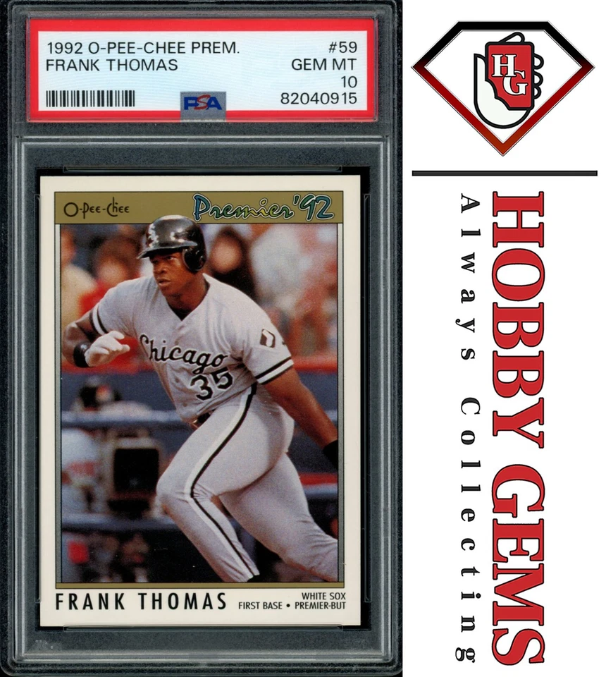 FRANK THOMAS PSA 10 1992 O-Pee-Chee Premier #59 - Image 1 of 2