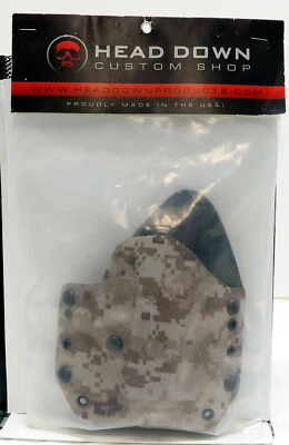 NUEVA Funda Head Down Custom Shop - Glock 19 - Tostada y Marrón Kydex Moldeada Foto 1 de 4