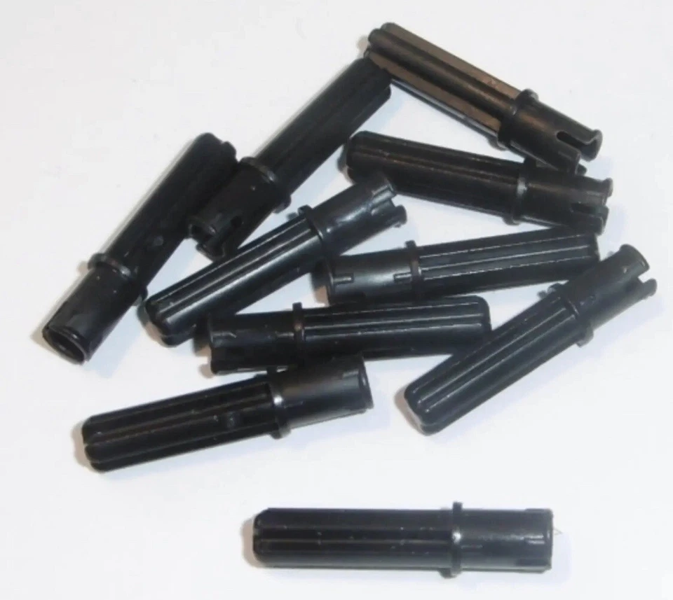 LEGO 10x Technik Stift mit Achse 2 lang (18651)-Schwarz Black New Neu - Bild 1 von 1