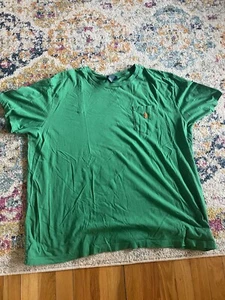 Vintage 1990s 90s Ralph Lauren Polo Orange Horse Basic Single Stitch Tshirt XXL - Picture 1 of 6