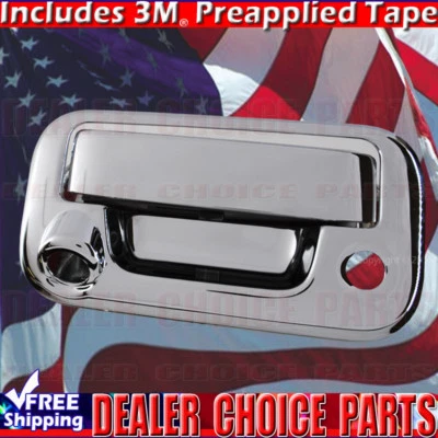 Ford F250 F350 F450 F550 Super Duty 2008-2016 cubierta de puerta trasera cromada con orificio de leva Foto 1 de 3