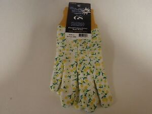 Floral Cotton Jersey Gloves