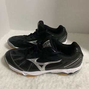 Mizuno Wave Hurricane Volleyball Shoes Womens Size W9 Black NEW V1GC154003