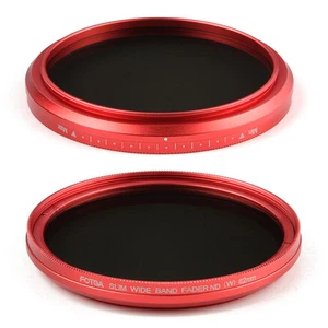 FOTGA 46mm Variable Fader ND Lens Filter ND2 to ND400 ND100 Neutral Density Red - Picture 1 of 11