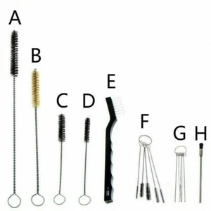 Airbrush Spray Gun Nozzle Cleaning Tool Kit Needle Nylon Brush Cleaner Set Multi - Picture 1 of 2