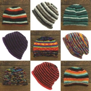 Hand Gestrickt Wolle Mütze LoudElephant Kappe Handgefertigt Warm Bean Winter - Picture 1 of 43