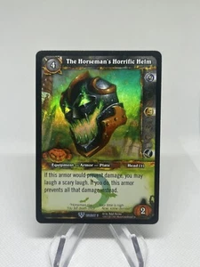 World of Warcraft WoW TCG Promo - Foil The Horseman's Horrific Helm - Picture 1 of 2