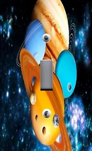 Light Switch Plate & Outlet Covers SOLAR SYSTEM PLANETS ASTRONOMY 02 - Picture 1 of 26