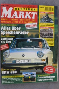 OLDTIMER MARKT - Ausgabe: Oktober 1996 - Auto Zeitung - Zeitschrift - Heft - Bild 1 von 1