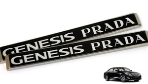 Side Fender GENESIS Logo Luxury Emblem 2p For 2008 2012 Hyundai Genesis - Picture 1 of 4