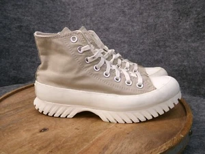 Converse Chuck Taylor All Star Lugged 2.0 High Beach Stone Canvas Shoes Size 8.5 - Picture 1 of 11