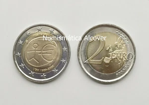 ESPAÑA 2 EUROS 2009 ERROR VARIANTE ESTRELLAS GRANDES - Spain EMU LARGE STARS - Imagen 1 de 1